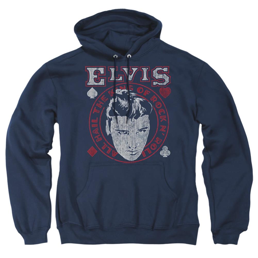 Elvis Presley Hail The King Men's Pull-Over 75 25 Poly Hoodie