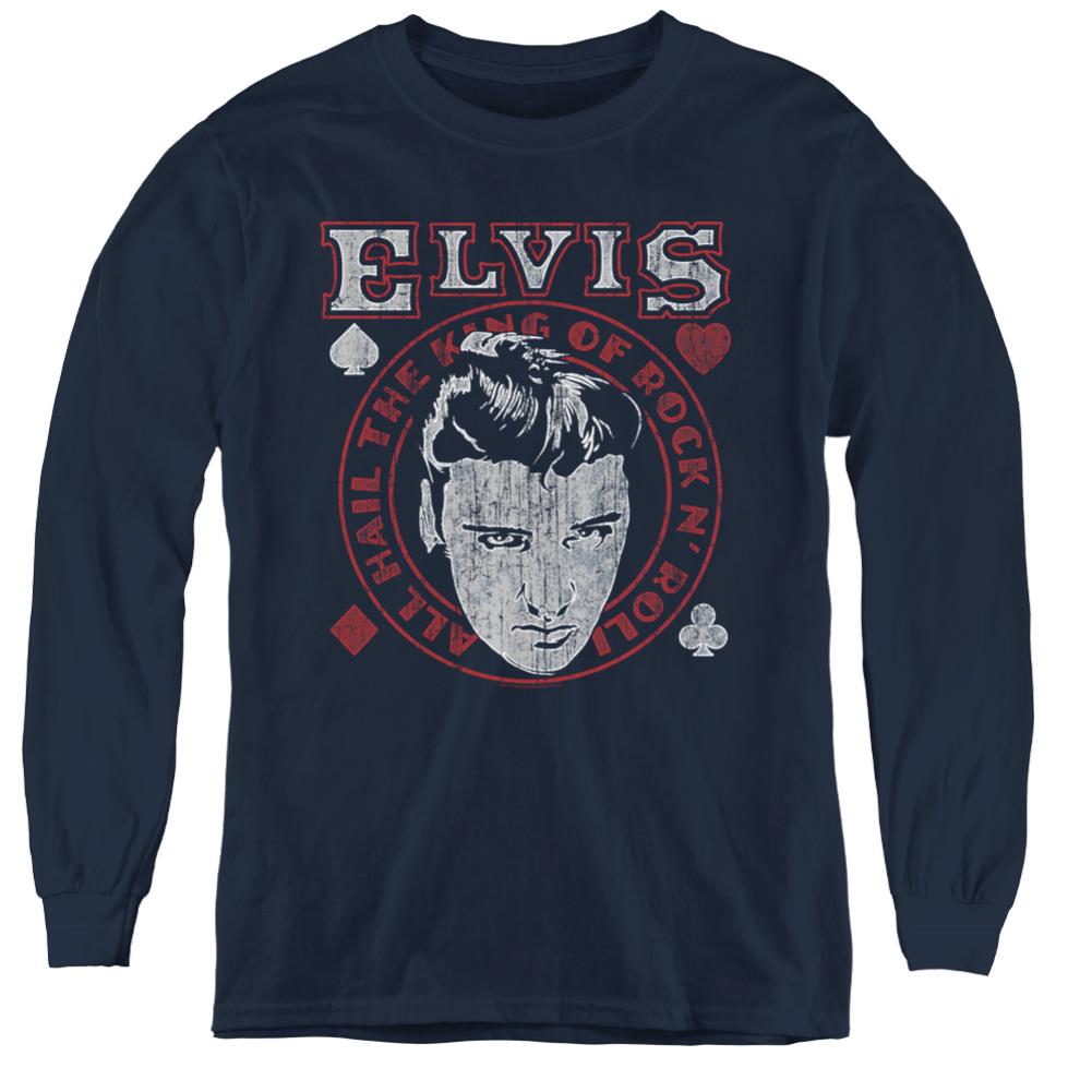 Elvis Presley Hail The King Youth Long-Sleeve T-Shirt