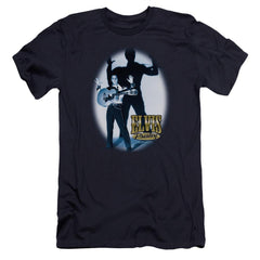 Elvis Presley Hands Up Men's Ultra-Soft 30/1 Cotton Slim Short-Sleeve T-Shirt