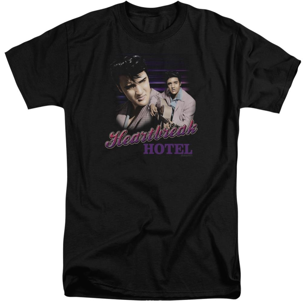 Elvis Presley Heartbreak Hotel Men's 18/1 Tall Cotton Short-Sleeve T-Shirt
