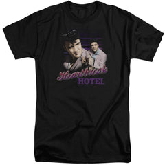 Elvis Presley Heartbreak Hotel Men's 18/1 Tall Cotton Short-Sleeve T-Shirt