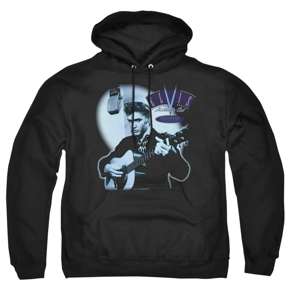 Elvis Presley Hillbilly Cat Men's Pull-Over 75 25 Poly Hoodie