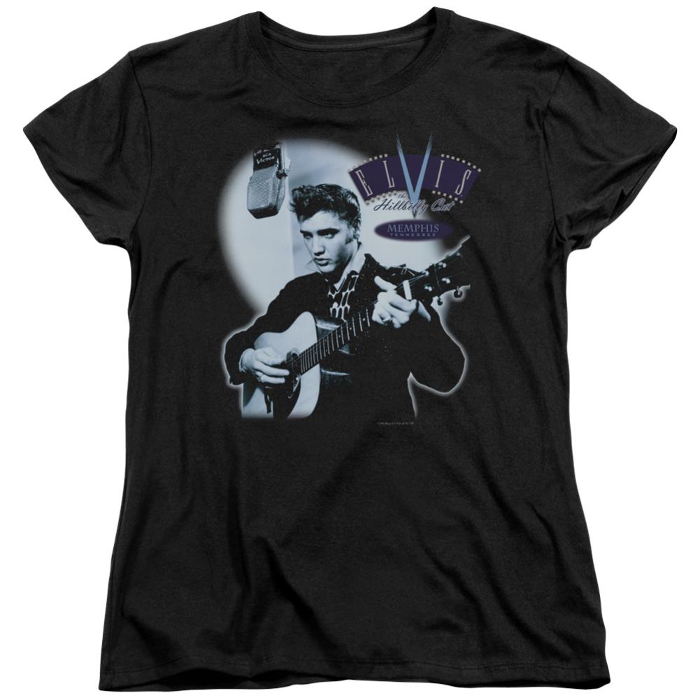 Elvis Presley Hillbilly Cat Women's 18/1 Cotton Short-Sleeve T-Shirt