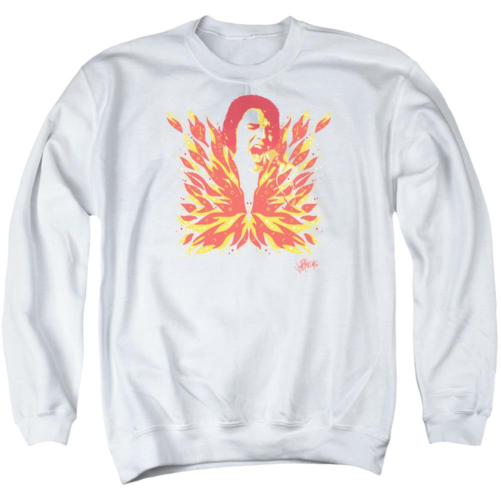 Elvis Presley His Latest Flame Men's Crewneck 50 50 Poly Long-Sleeve T-Shirt