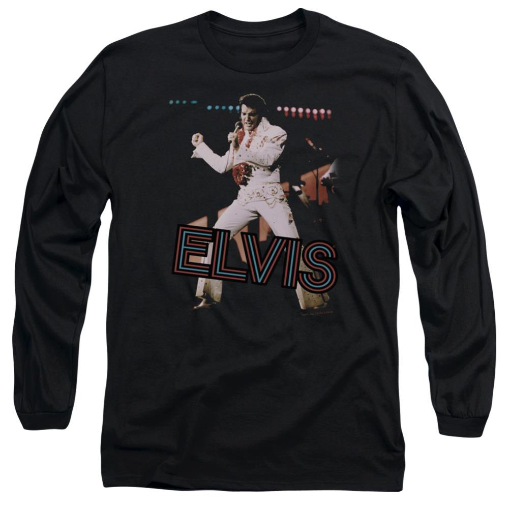 Elvis Presley Hit The Lights Men's 18/1 Cotton Long-Sleeve T-Shirt