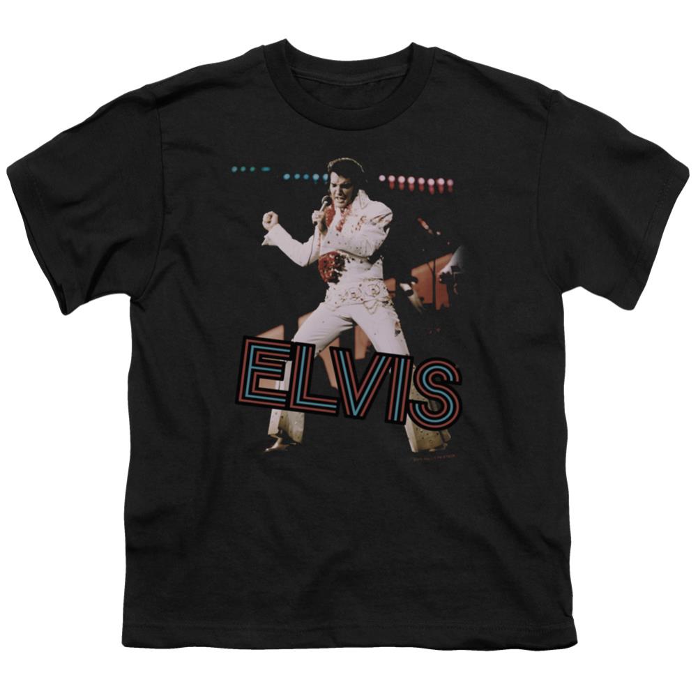Elvis Presley Hit The Lights Youth 18/1 100% Cotton Short-Sleeve T-Shirt