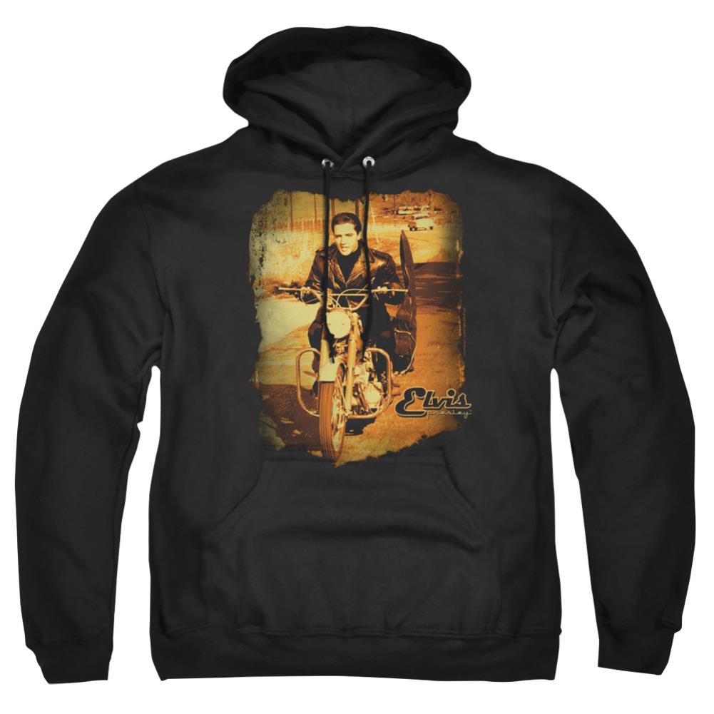Elvis Presley Hit The Road Men's Pull-Over 75 25 Poly Hoodie