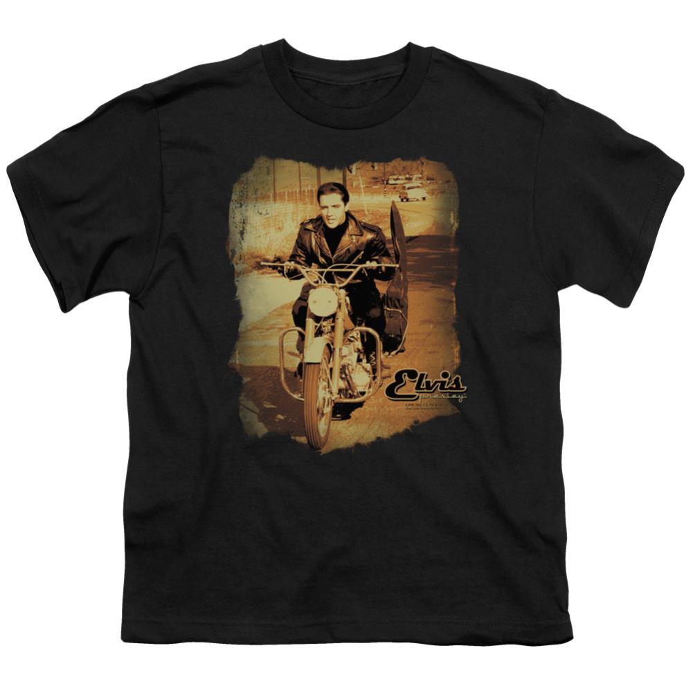 Elvis Presley Hit The Road Youth 18/1 100% Cotton Short-Sleeve T-Shirt