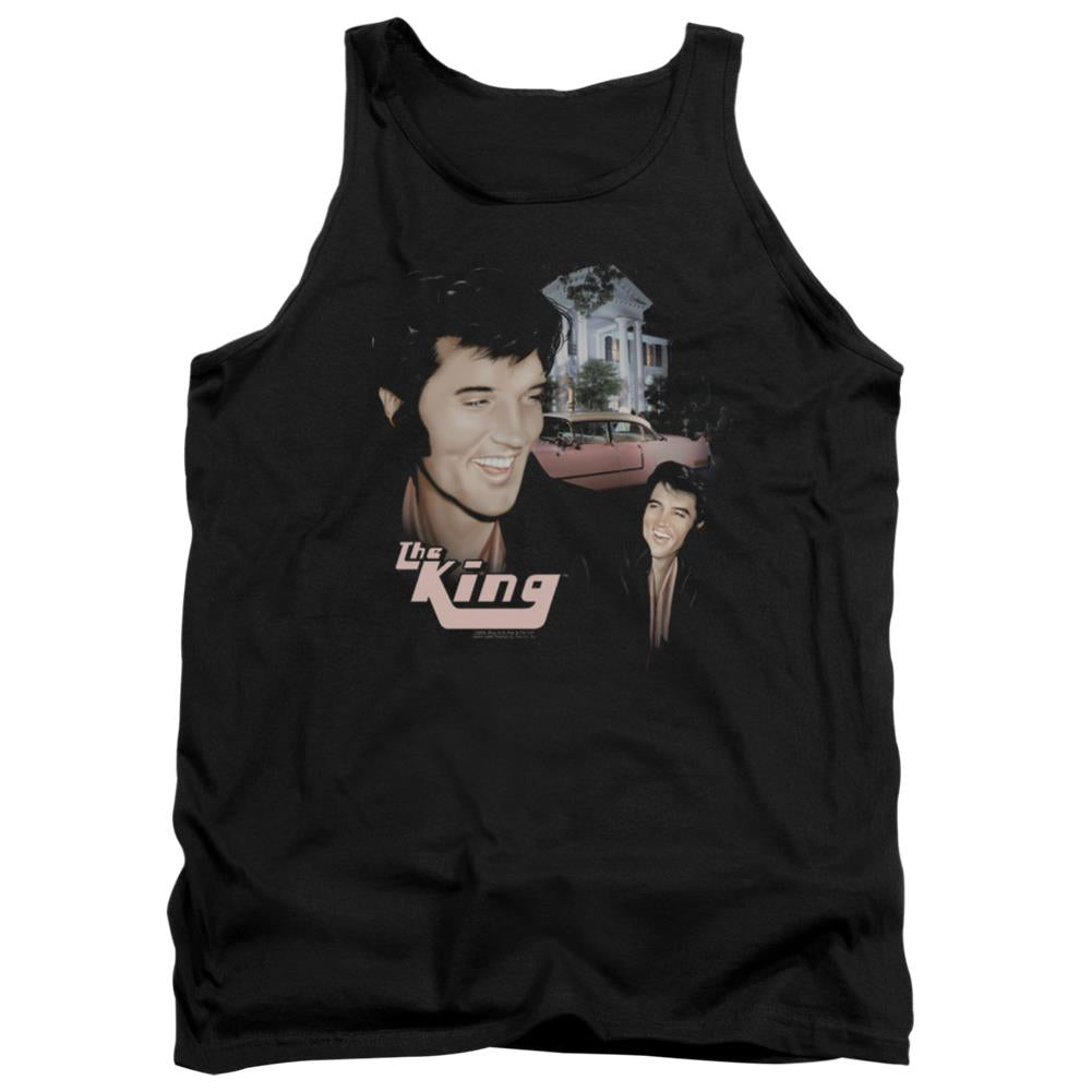 Elvis Presley Home Sweet Home Men's 18/1 Cotton Tank Top