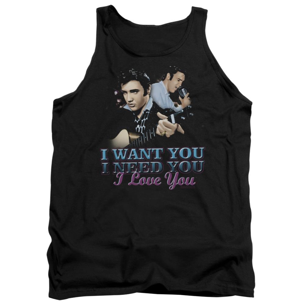Elvis Presley I Want You Men's 18/1 Cotton Tank Top