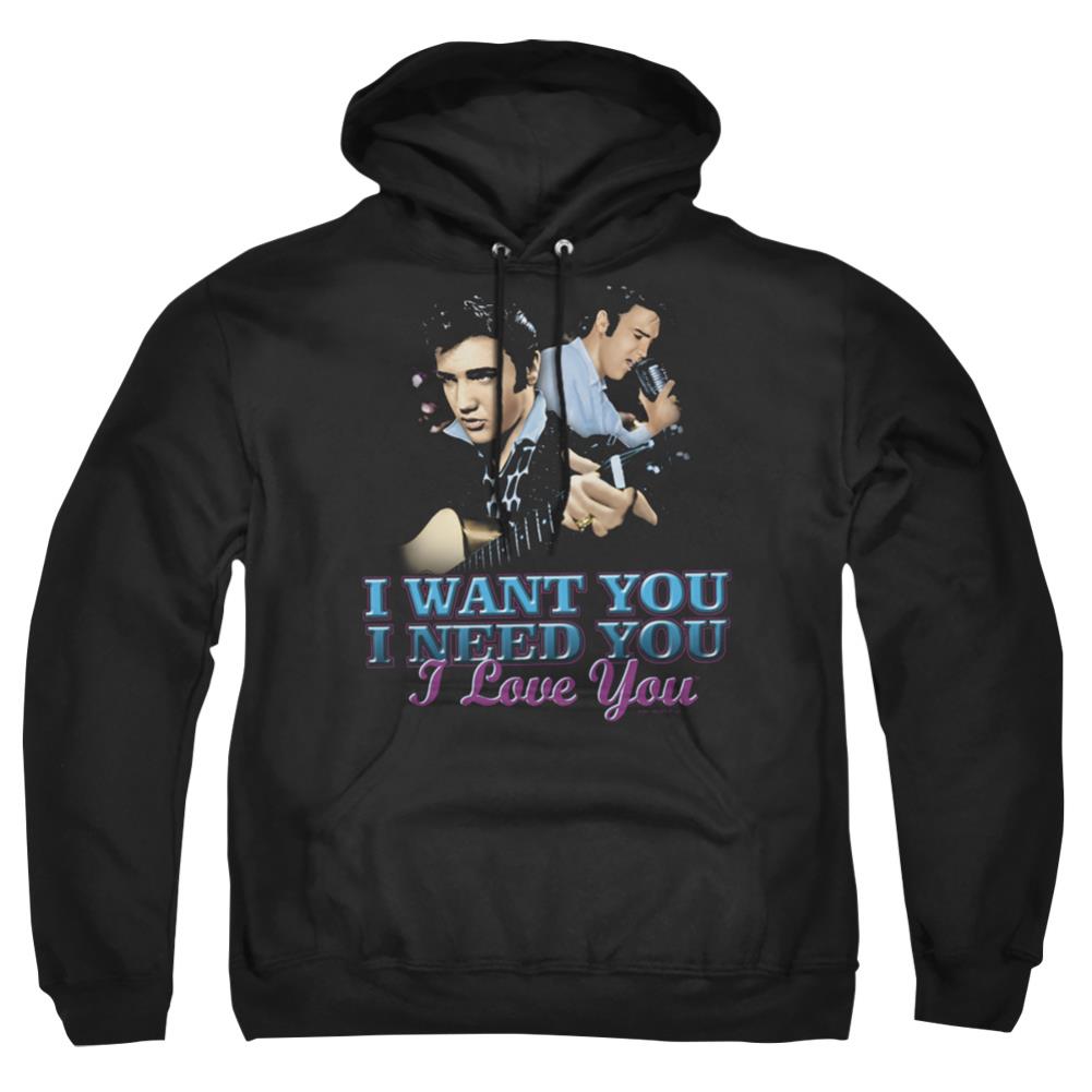 Elvis Presley I Want You Men's Pull-Over 75 25 Poly Hoodie