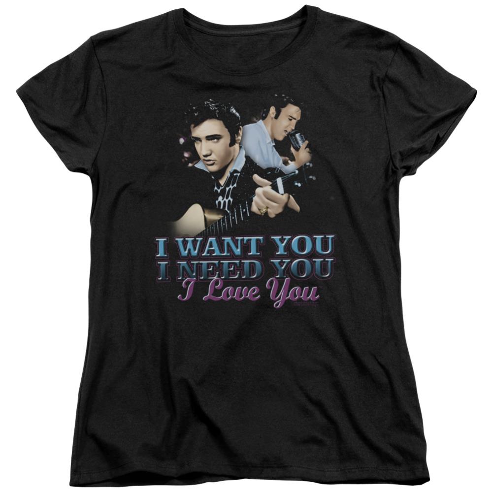 Elvis Presley I Want You Women's 18/1 Cotton Short-Sleeve T-Shirt