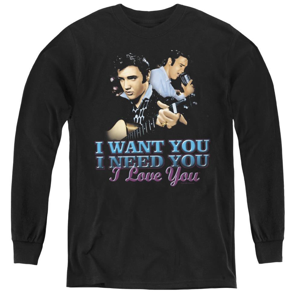 Elvis Presley I Want You Youth Long-Sleeve T-Shirt