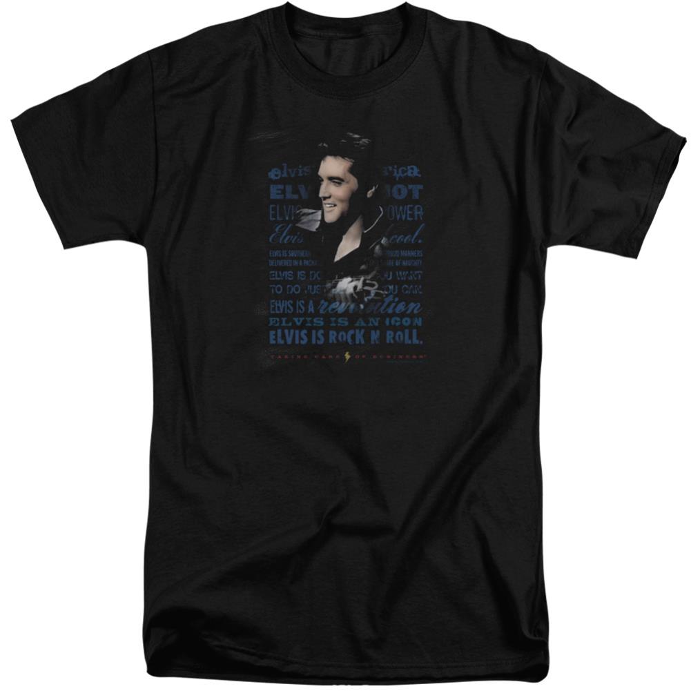 Elvis Presley Icon Men's 18/1 Tall Cotton Short-Sleeve T-Shirt