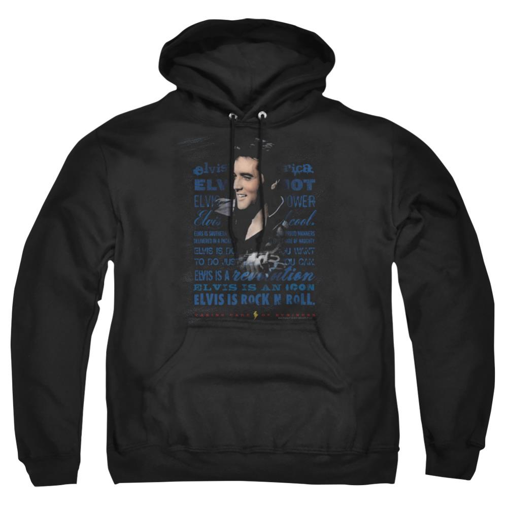Elvis Presley Icon Men's Pull-Over 75 25 Poly Hoodie