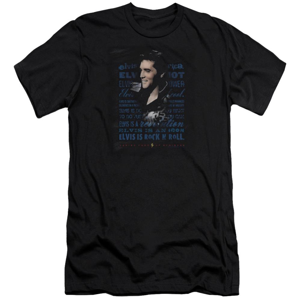 Elvis Presley Icon Men's Ultra-Soft 30/1 Cotton Slim Short-Sleeve T-Shirt