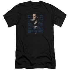 Elvis Presley Icon Men's Ultra-Soft 30/1 Cotton Slim Short-Sleeve T-Shirt