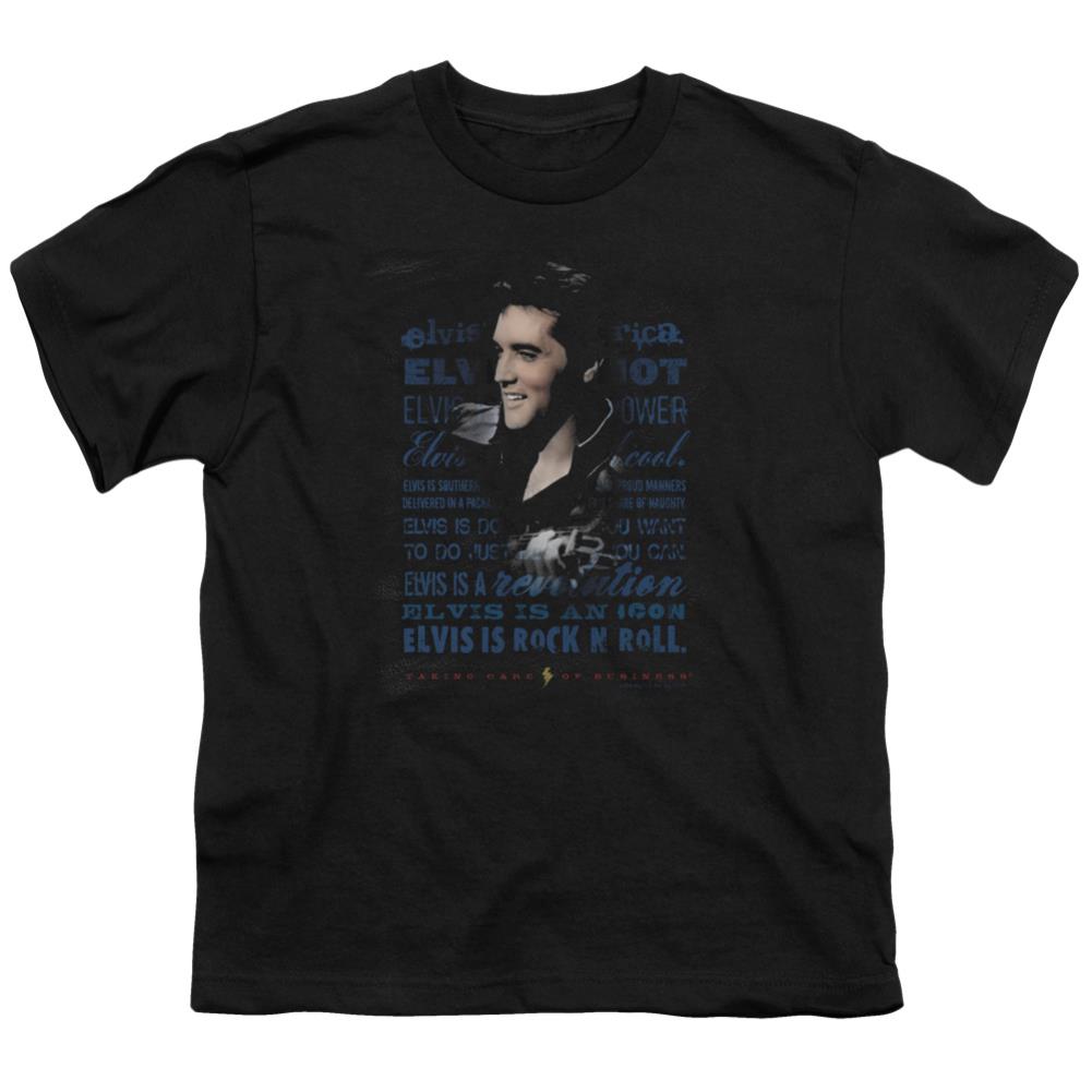 Elvis Presley Icon Youth 18/1 100% Cotton Short-Sleeve T-Shirt