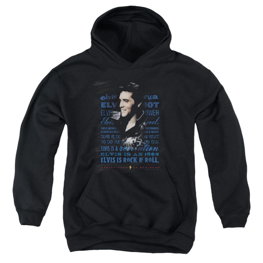 Elvis Presley Icon Youth Cotton Poly Pull-Over Hoodie