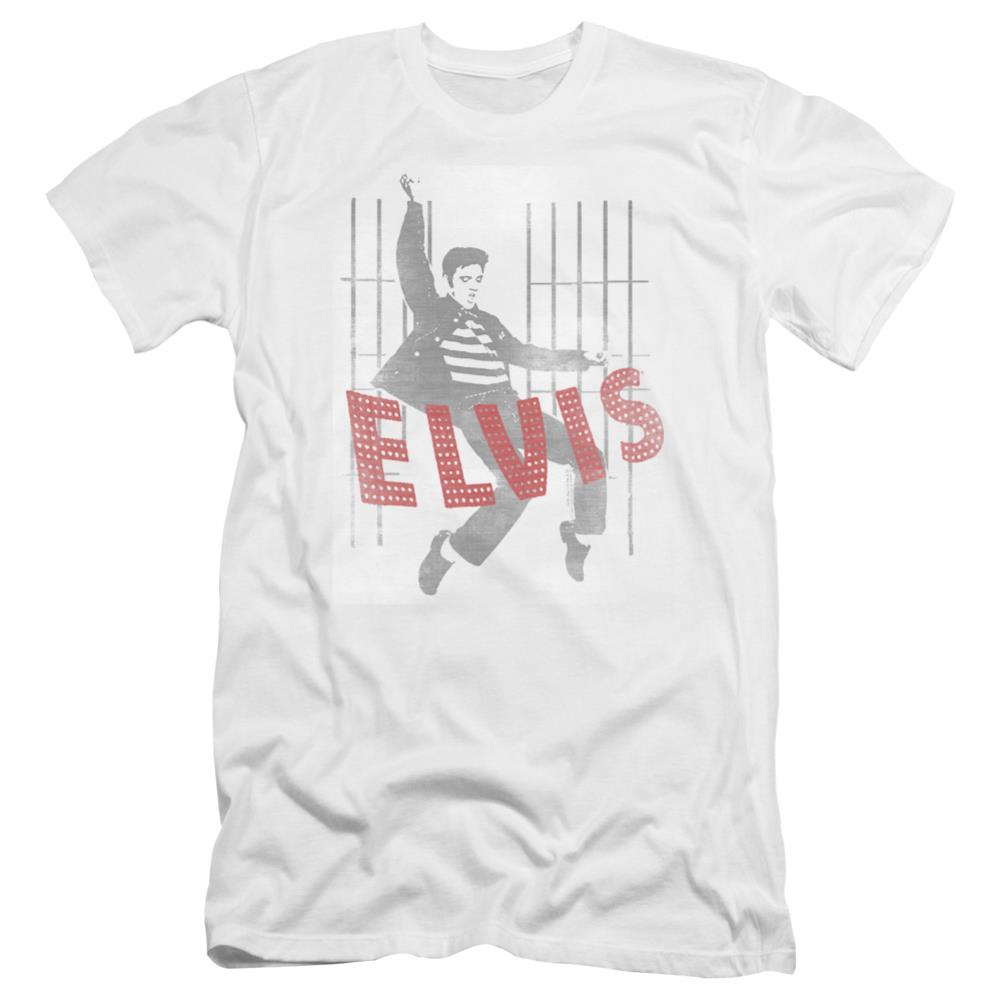 Elvis Presley Iconic Pose Men's Ultra-Soft 30/1 Cotton Slim Short-Sleeve T-Shirt