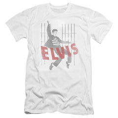 Elvis Presley Iconic Pose Men's Ultra-Soft 30/1 Cotton Slim Short-Sleeve T-Shirt