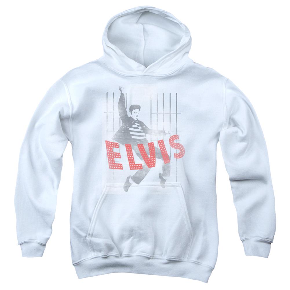 Elvis Presley Iconic Pose Youth Cotton Poly Pull-Over Hoodie