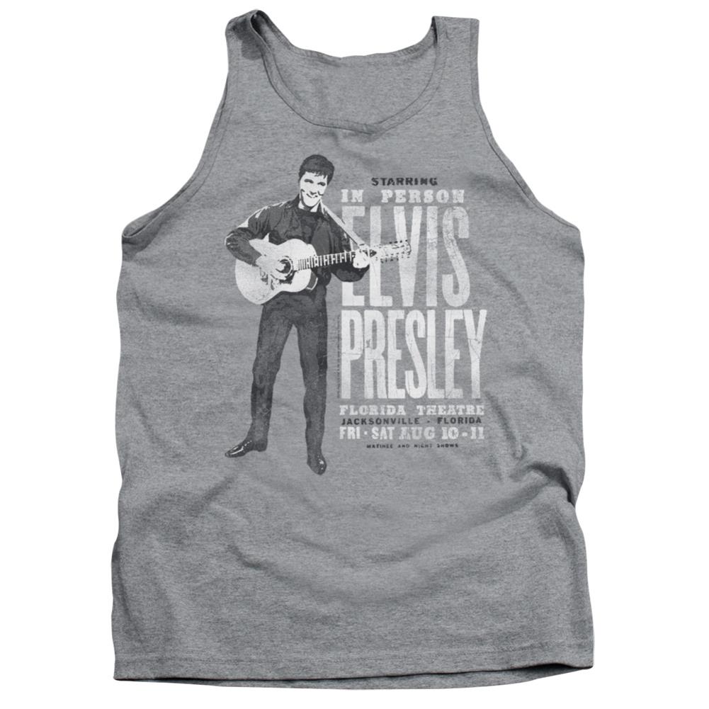 Elvis Presley In Person Men's 18/1 Cotton Tank Top