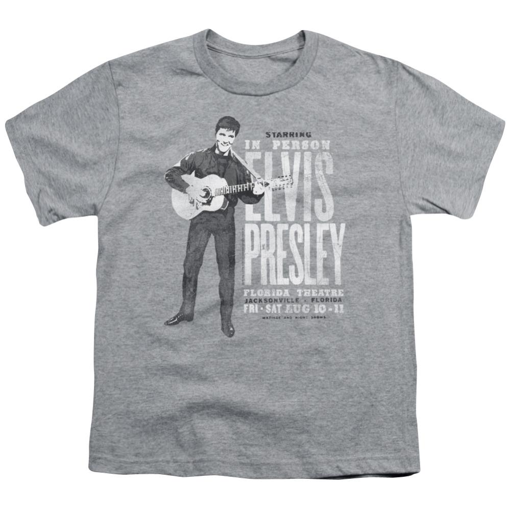 Elvis Presley In Person Youth 18/1 100% Cotton Short-Sleeve T-Shirt