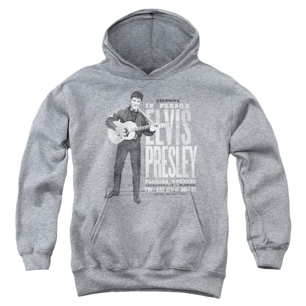 Elvis Presley In Person Youth Cotton Poly Pull-Over Hoodie