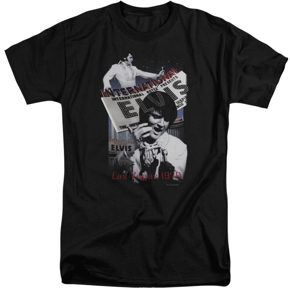 Elvis Presley International Hotel Men's 18/1 Tall Cotton Short-Sleeve T-Shirt
