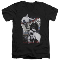 Elvis Presley International Hotel Men's 30/1 Cotton Slim V-Neck T-Shirt