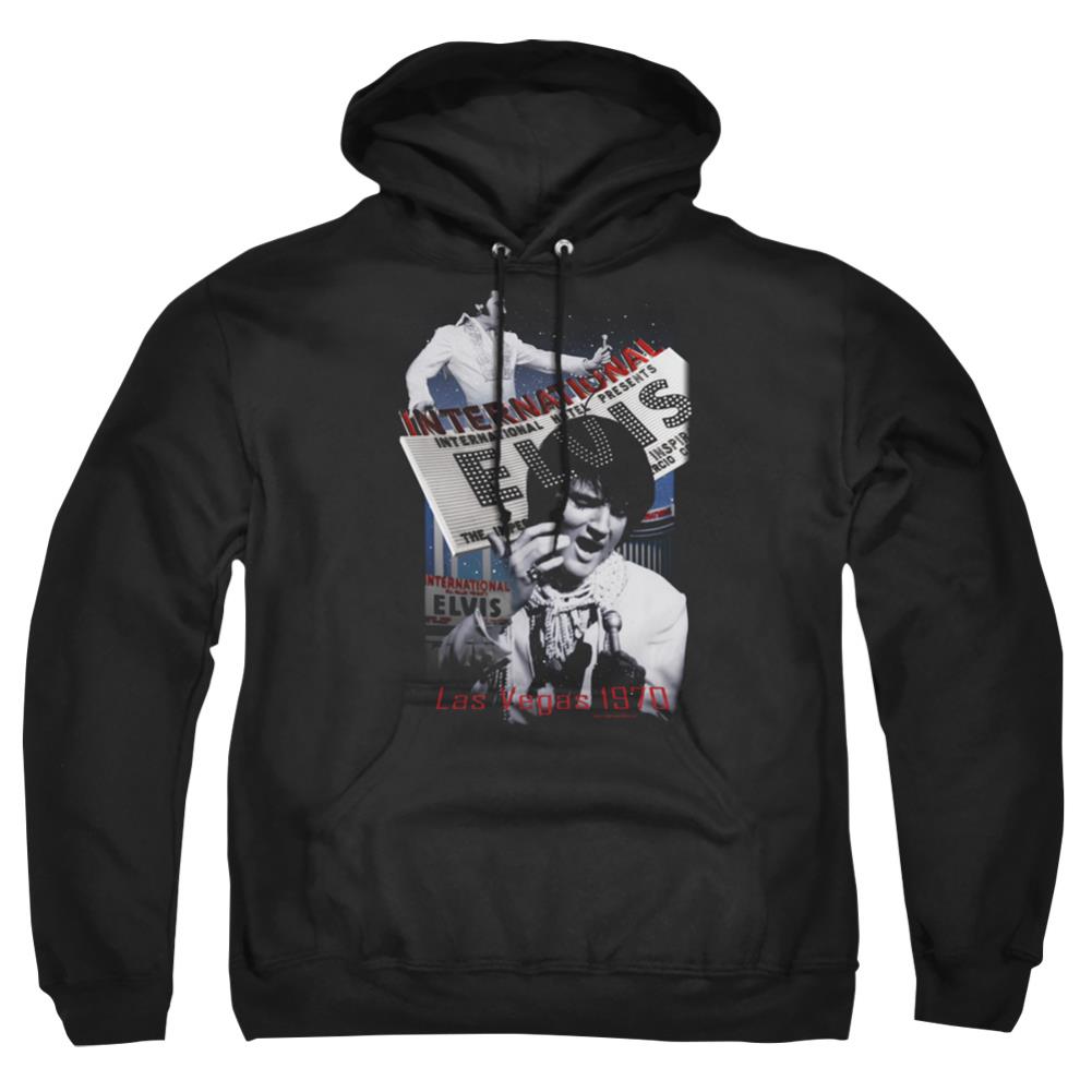 Elvis Presley International Hotel Men's Pull-Over 75 25 Poly Hoodie