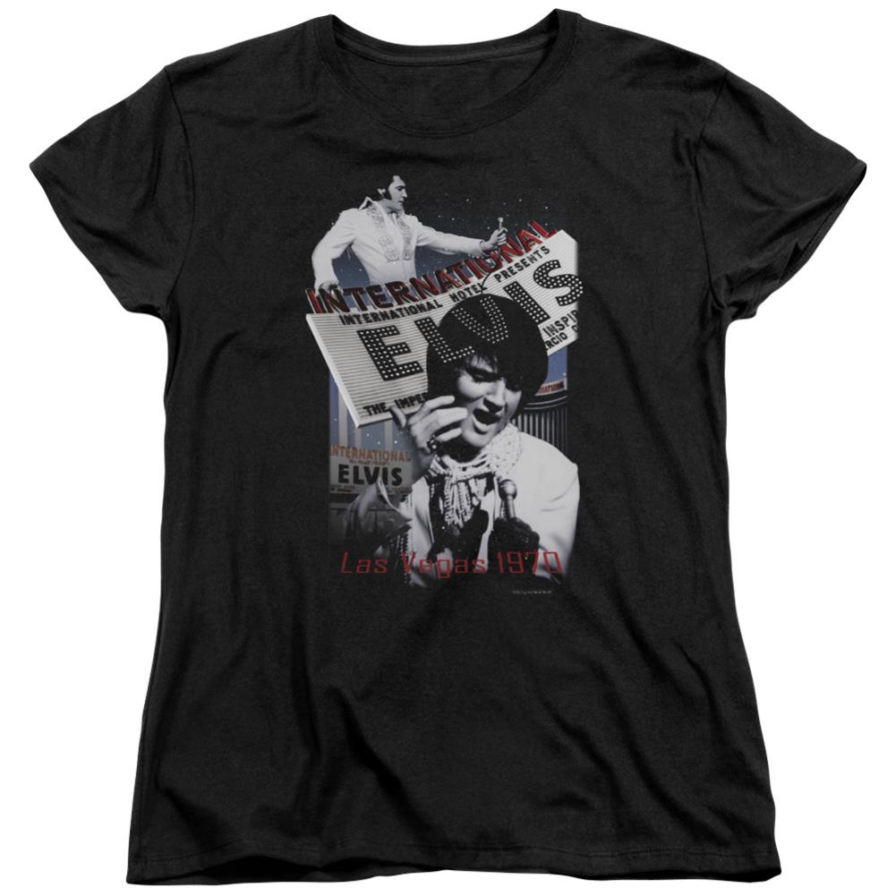 Elvis Presley International Hotel Women's 18/1 Cotton Short-Sleeve T-Shirt