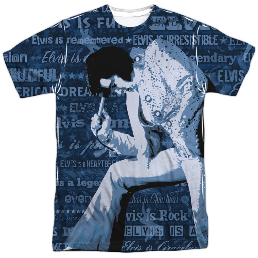 Elvis Presley Is Everything Men's Regular Fit Polyester Short-Sleeve T-Shirt