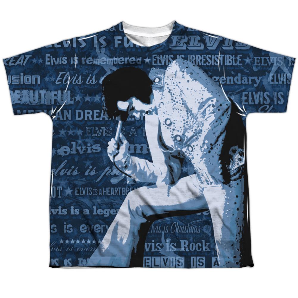 Elvis Presley Is Everything Youth Regular Fit Poly Short-Sleeve T-Shirt