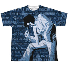 Elvis Presley Is Everything Youth Regular Fit Poly Short-Sleeve T-Shirt