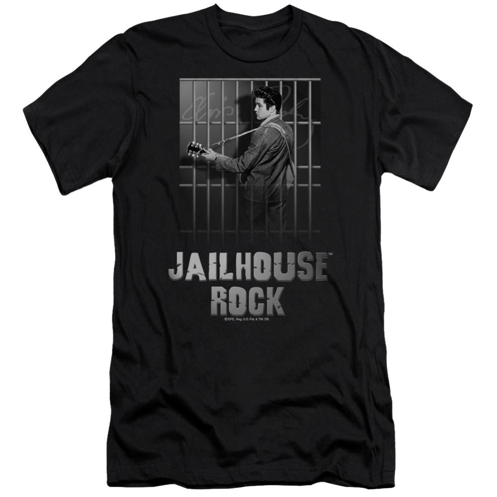 Elvis Presley Jailhouse Rock Men's Ultra-Soft 30/1 Cotton Slim Short-Sleeve T-Shirt