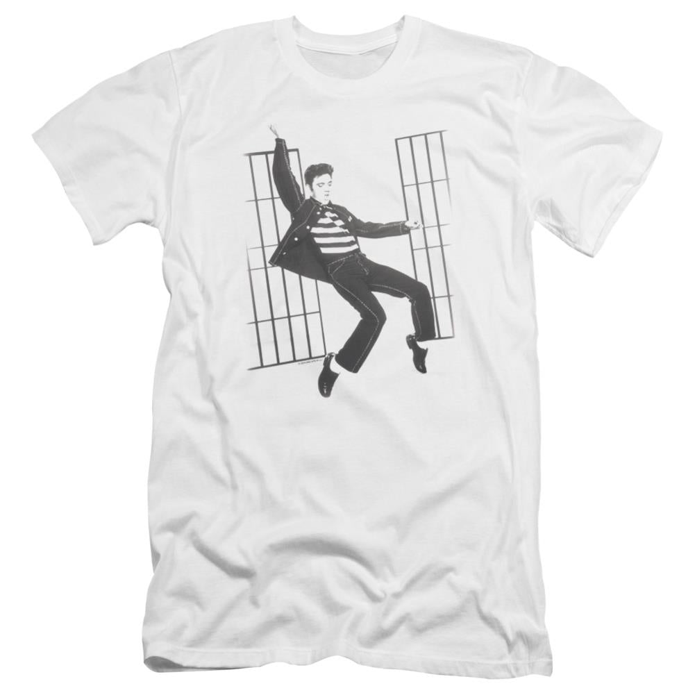 Elvis Presley Jailhouse Rock Men's Ultra-Soft 30/1 Cotton Slim Short-Sleeve T-Shirt