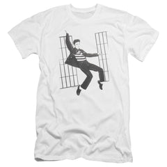 Elvis Presley Jailhouse Rock Men's Ultra-Soft 30/1 Cotton Slim Short-Sleeve T-Shirt
