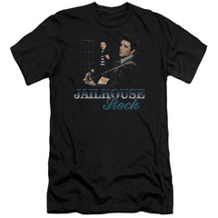 Elvis Presley Jailhouse Rock Men's Ultra-Soft 30/1 Cotton Slim Short-Sleeve T-Shirt