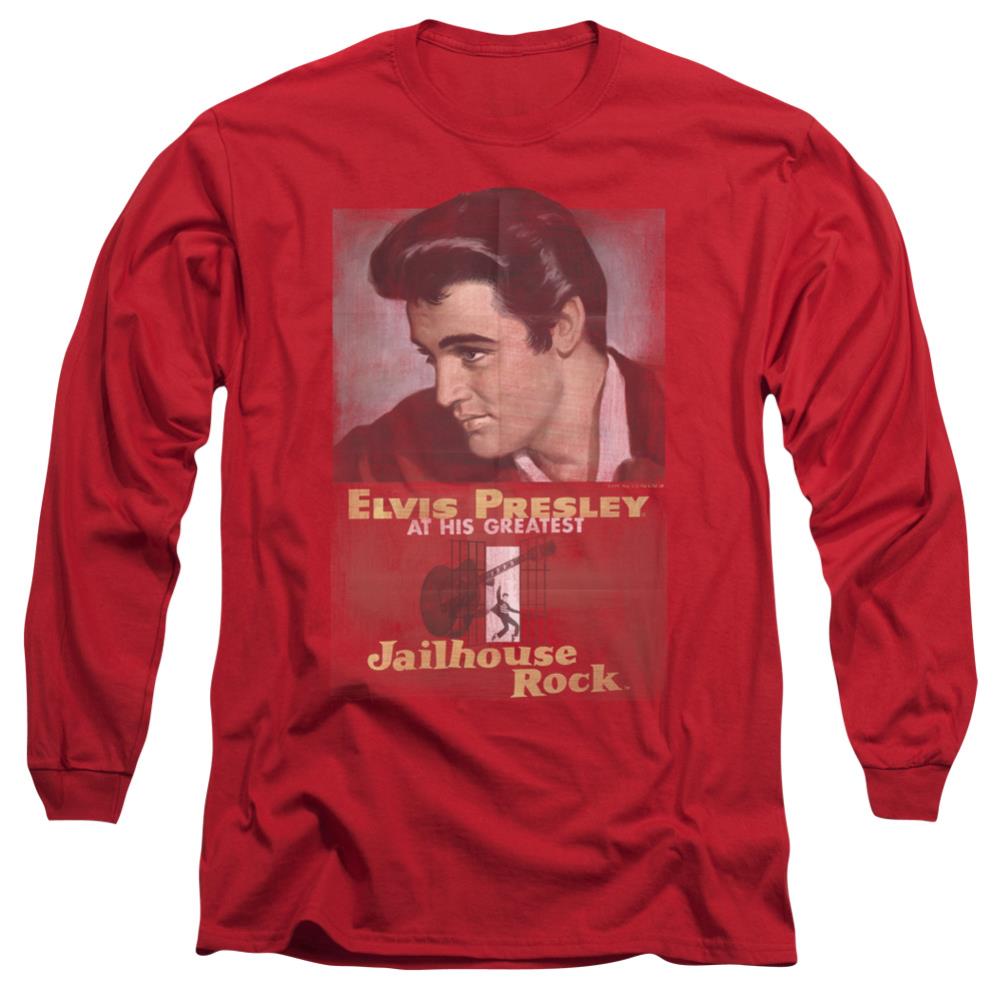Elvis Presley Jailhouse Rock Poster Men's 18/1 Cotton Long-Sleeve T-Shirt