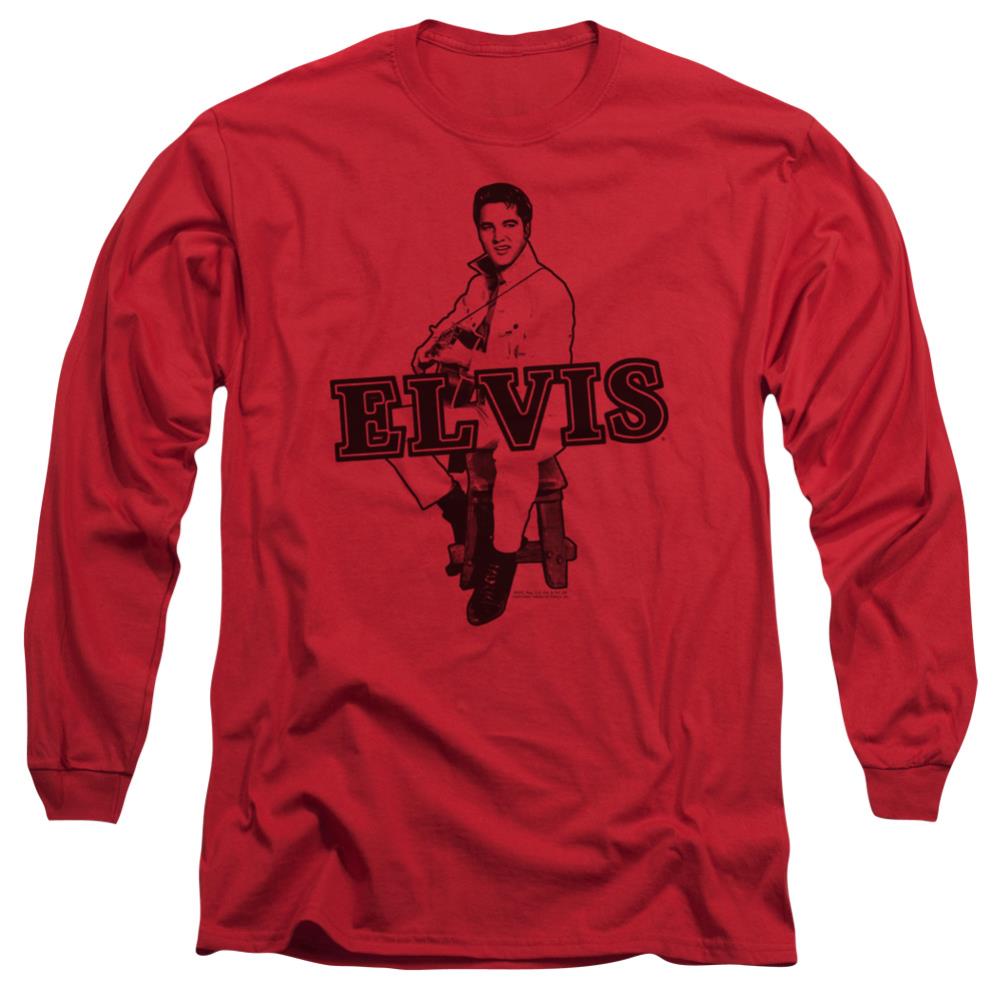 Elvis Presley Jamming Men's 18/1 Cotton Long-Sleeve T-Shirt