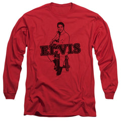 Elvis Presley Jamming Men's 18/1 Cotton Long-Sleeve T-Shirt