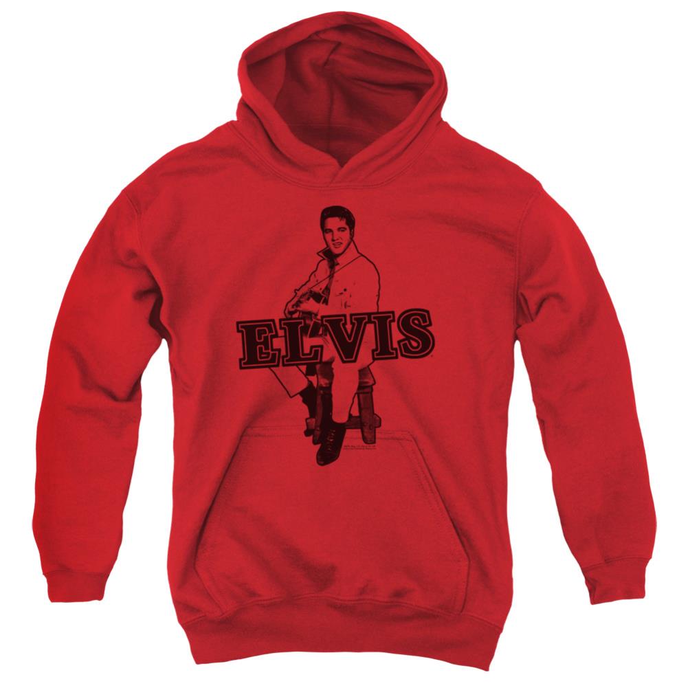 Elvis Presley Jamming Youth Cotton Poly Pull-Over Hoodie