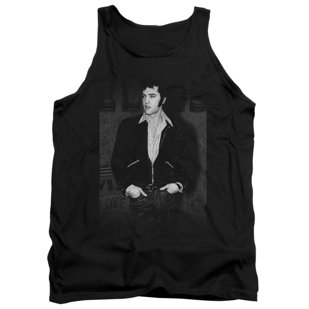 Elvis Presley Just Cool Men's 18/1 Cotton Tank Top