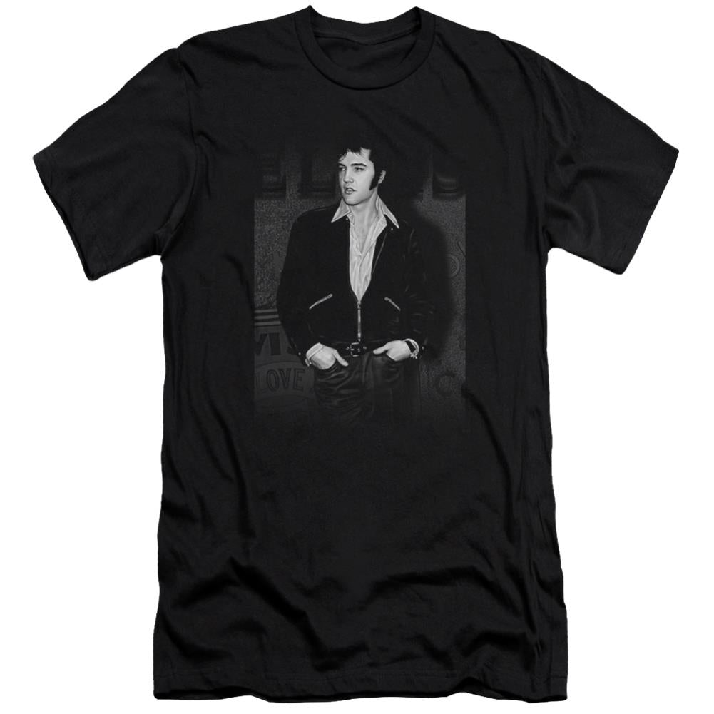 Elvis Presley Just Cool Men's Ultra-Soft 30/1 Cotton Slim Short-Sleeve T-Shirt