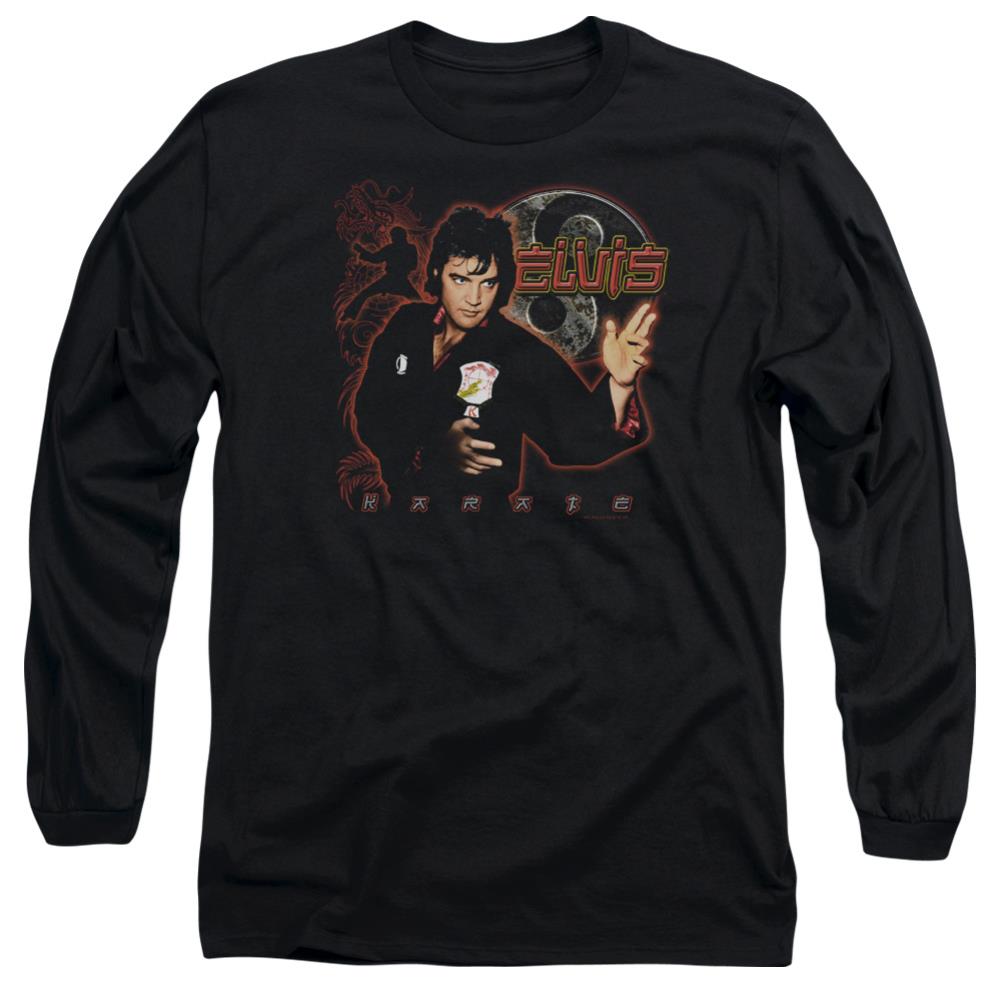 Elvis Presley Karate Men's 18/1 Cotton Long-Sleeve T-Shirt