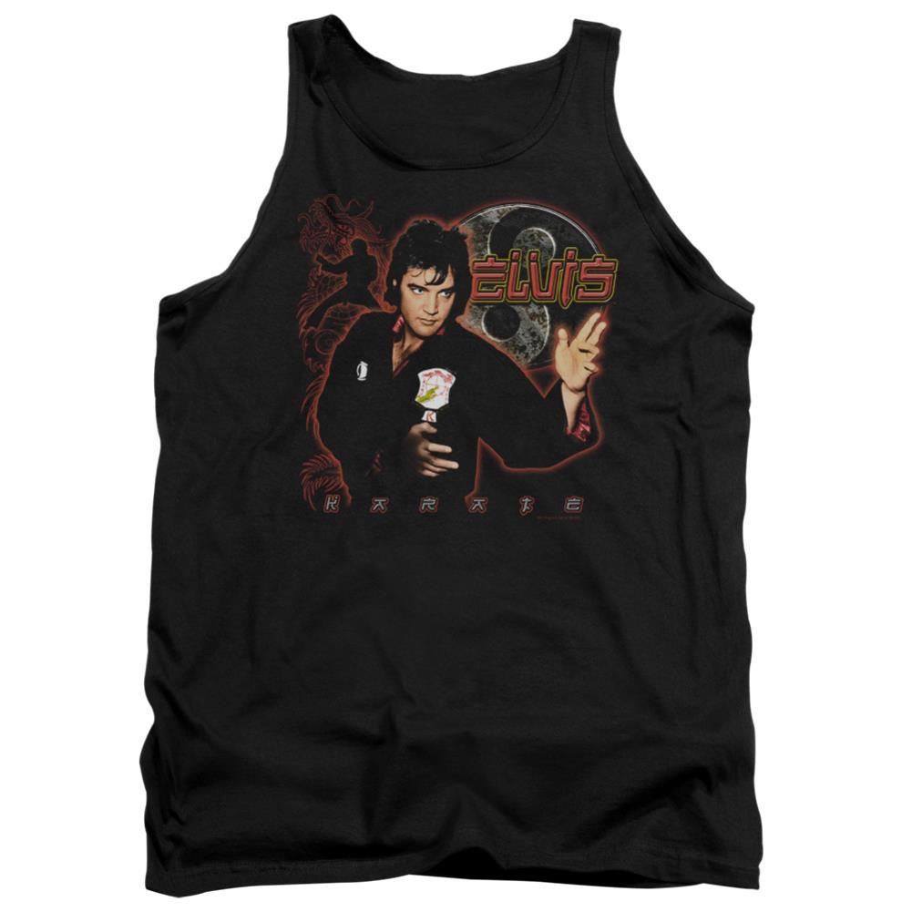 Elvis Presley Karate Men's 18/1 Cotton Tank Top