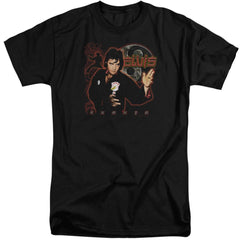 Elvis Presley Karate Men's 18/1 Tall Cotton Short-Sleeve T-Shirt