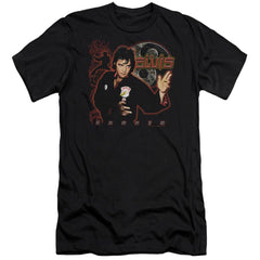 Elvis Presley Karate Men's Ultra-Soft 30/1 Cotton Slim Short-Sleeve T-Shirt